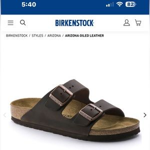 Birkenstock Arizona oiled leather color Habana size 38 women’s regular width new